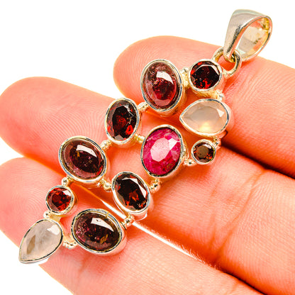 Pink Tourmaline Pendants handcrafted by Ana Silver Co - PD7677