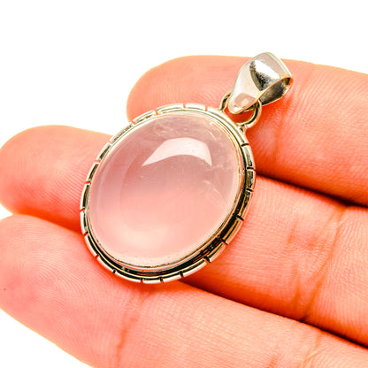 Rose Quartz Pendants handcrafted by Ana Silver Co - PD7679