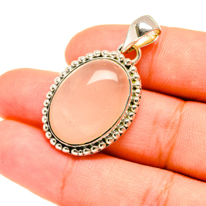 Rose Quartz Pendants handcrafted by Ana Silver Co - PD7683