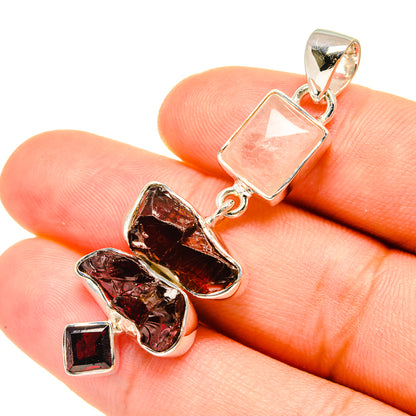 Rose Quartz Pendants handcrafted by Ana Silver Co - PD7693
