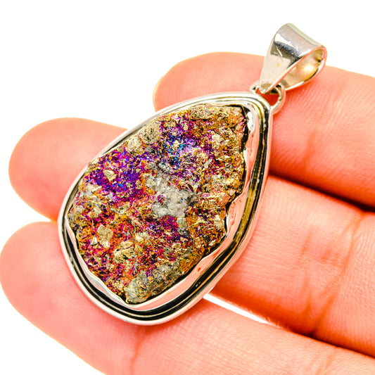 Titanium Druzy Pendants handcrafted by Ana Silver Co - PD7704