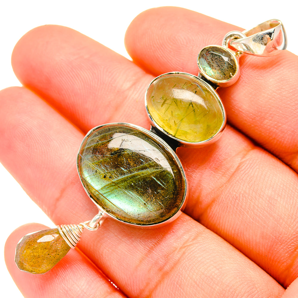 Labradorite Pendants handcrafted by Ana Silver Co - PD7708