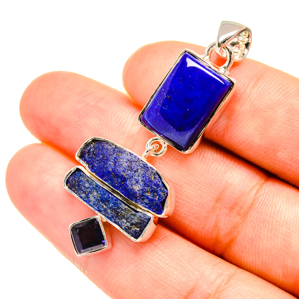 Lapis Lazuli Pendants handcrafted by Ana Silver Co - PD7714