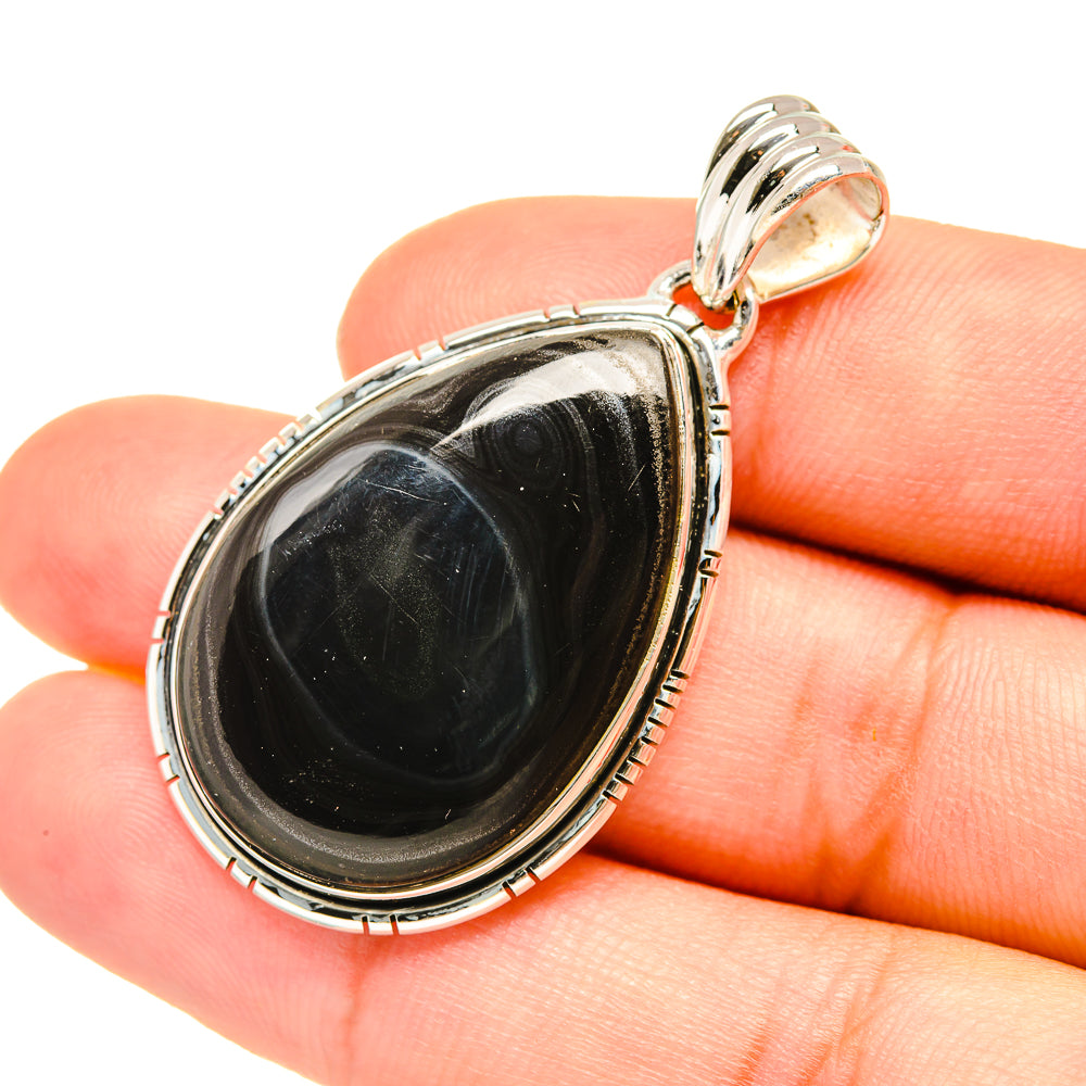 Psilomelane Pendants handcrafted by Ana Silver Co - PD7719