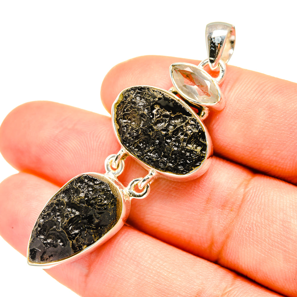 Tektite Pendants handcrafted by Ana Silver Co - PD7723