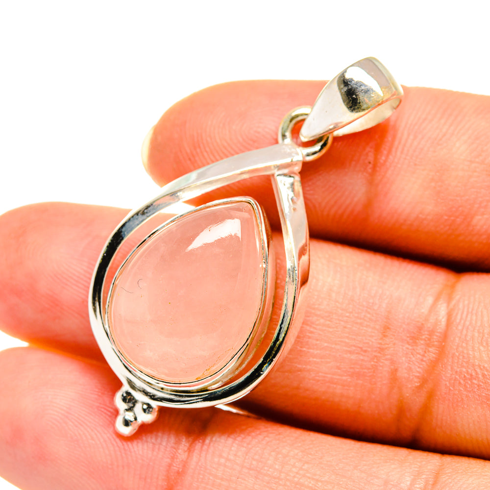 Rose Quartz Pendants handcrafted by Ana Silver Co - PD7755