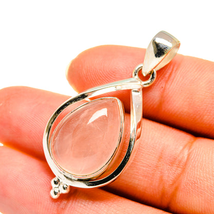 Rose Quartz Pendants handcrafted by Ana Silver Co - PD7765