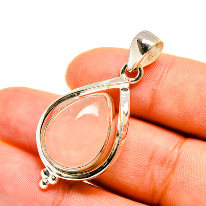 Rose Quartz Pendants handcrafted by Ana Silver Co - PD7775