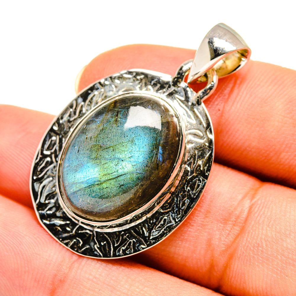 Labradorite Pendants handcrafted by Ana Silver Co - PD7789