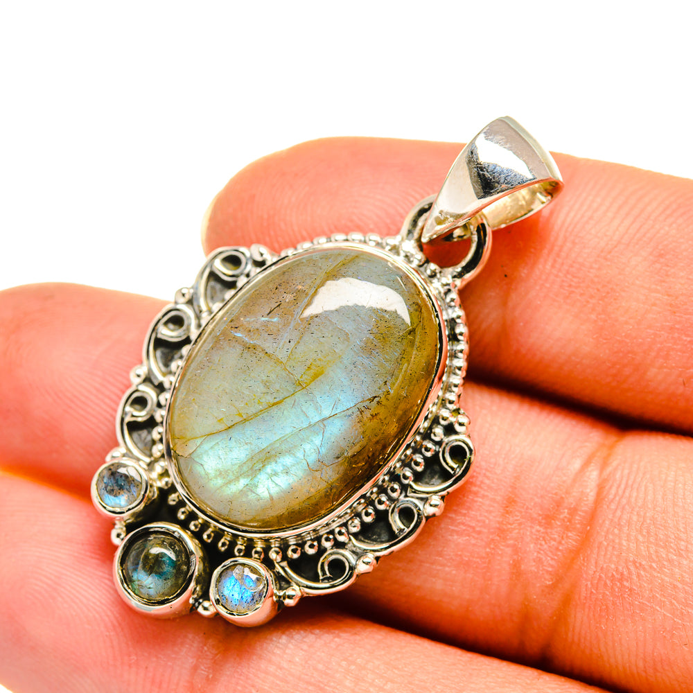 Labradorite Pendants handcrafted by Ana Silver Co - PD7802