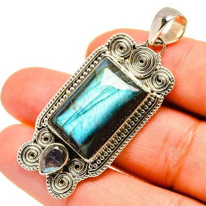 Labradorite Pendants handcrafted by Ana Silver Co - PD7803