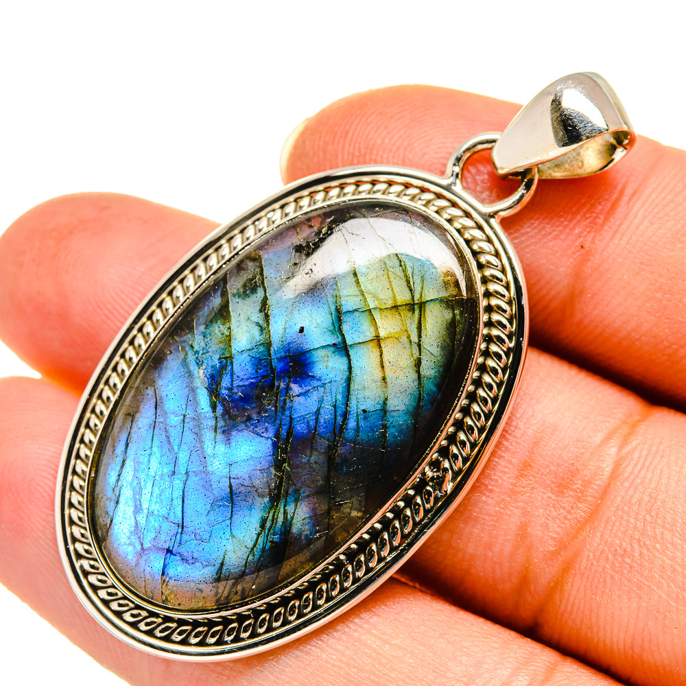 Labradorite Pendants handcrafted by Ana Silver Co - PD7804