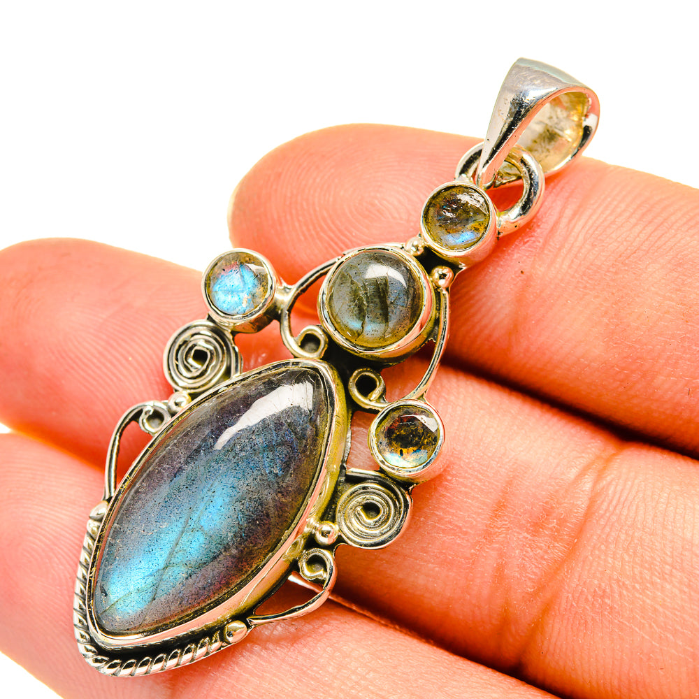 Labradorite Pendants handcrafted by Ana Silver Co - PD7812