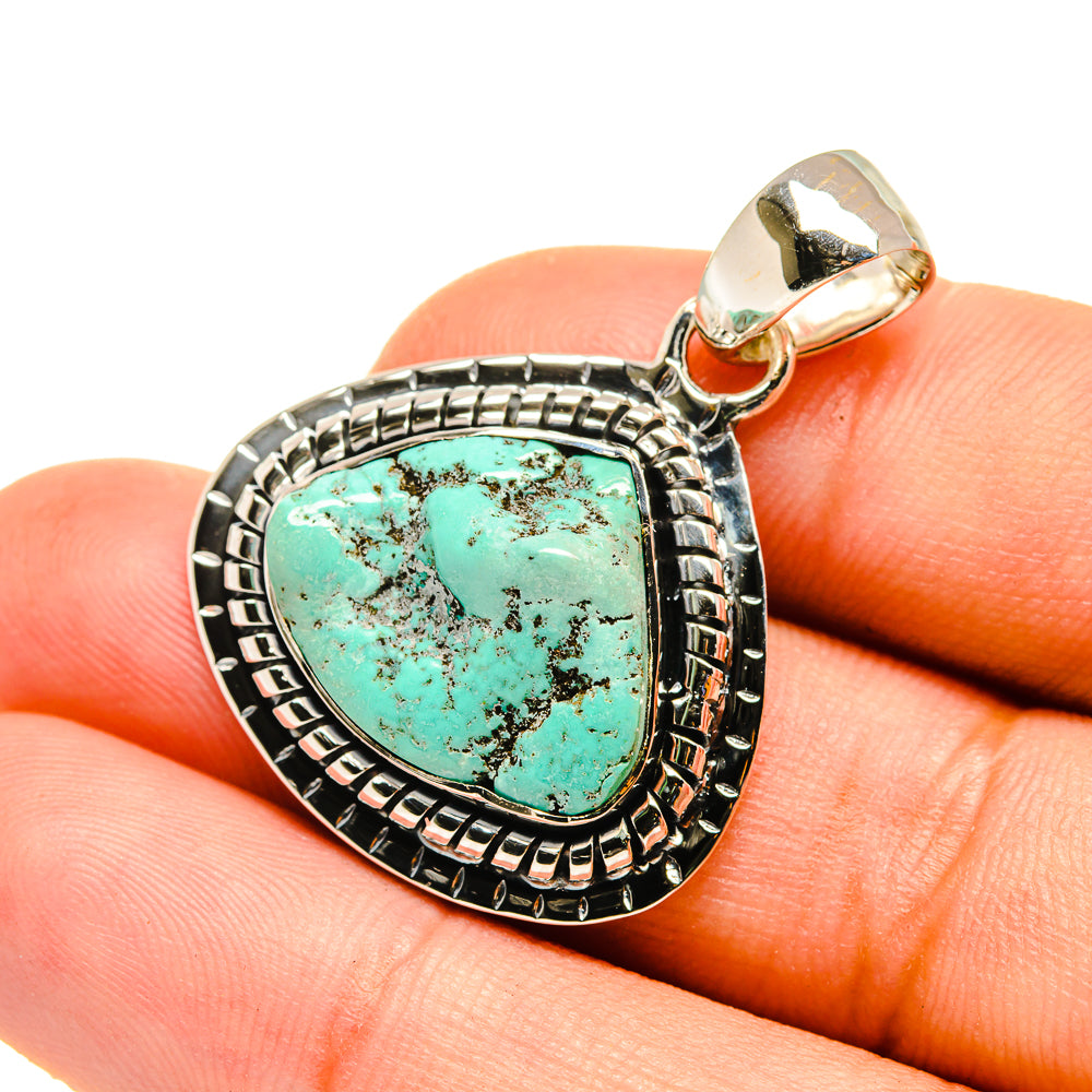 Tibetan Turquoise Pendants handcrafted by Ana Silver Co - PD7813