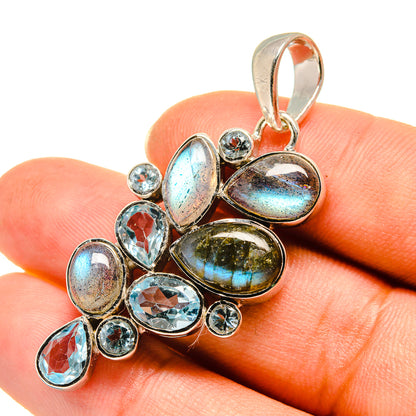 Labradorite Pendants handcrafted by Ana Silver Co - PD7817