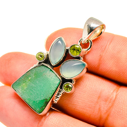 Chrysoprase Pendants handcrafted by Ana Silver Co - PD7819