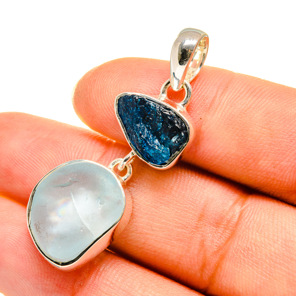 Aquamarine Pendants handcrafted by Ana Silver Co - PD7820