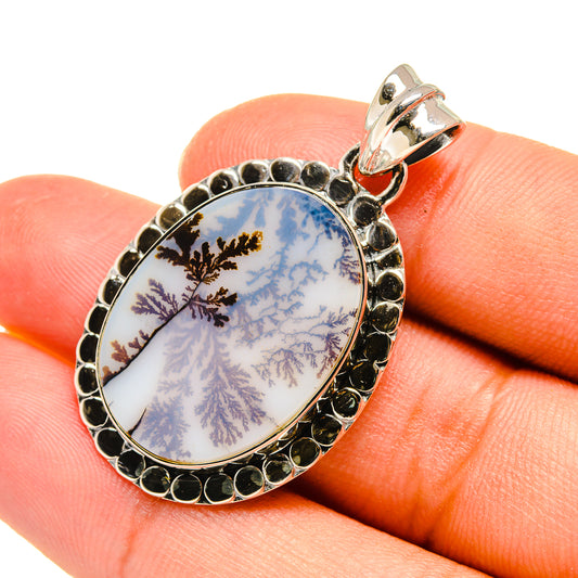 Scenic Dendritic Agate Pendants handcrafted by Ana Silver Co - PD7837