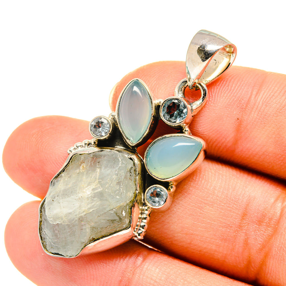 Aquamarine Pendants handcrafted by Ana Silver Co - PD7847
