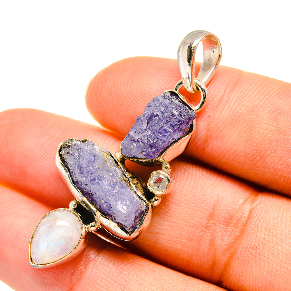 Tanzanite Pendants handcrafted by Ana Silver Co - PD7849