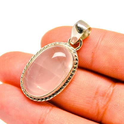 Rose Quartz Pendants handcrafted by Ana Silver Co - PD7858