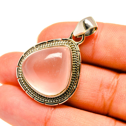 Rose Quartz Pendants handcrafted by Ana Silver Co - PD7861