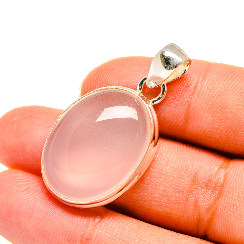 Rose Quartz Pendants handcrafted by Ana Silver Co - PD7863