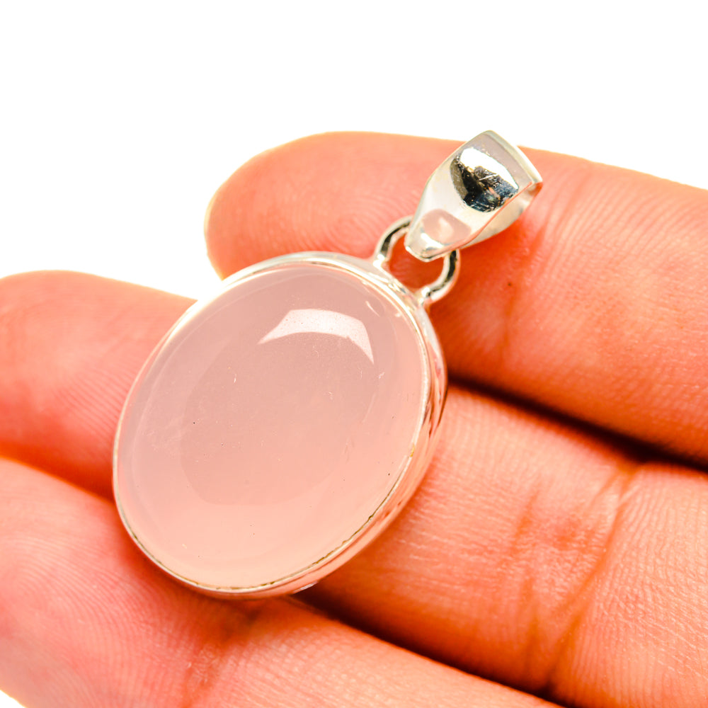 Rose Quartz Pendants handcrafted by Ana Silver Co - PD7864