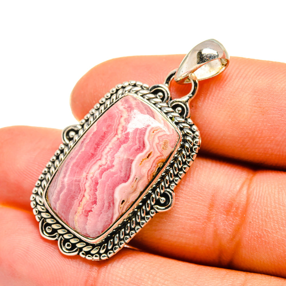 Rhodochrosite Pendants handcrafted by Ana Silver Co - PD7883