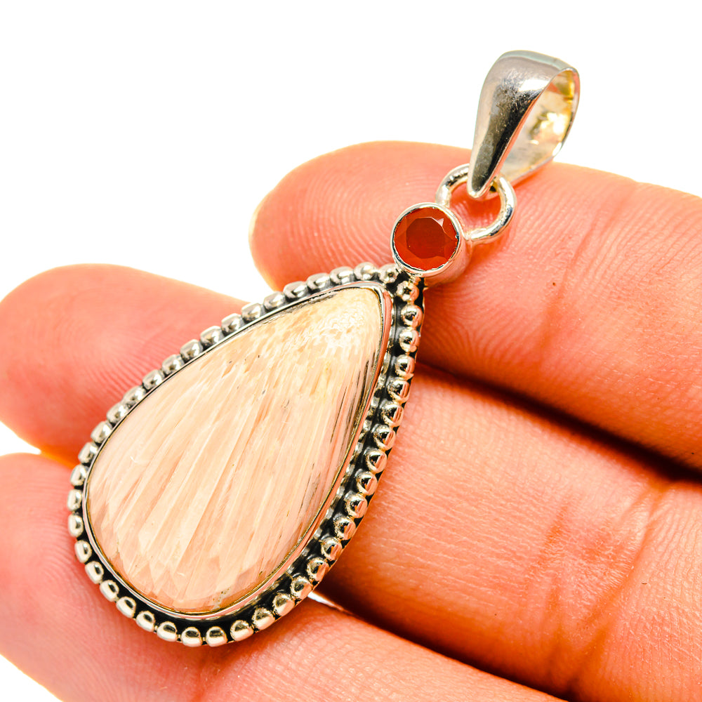 Scolecite Pendants handcrafted by Ana Silver Co - PD7885