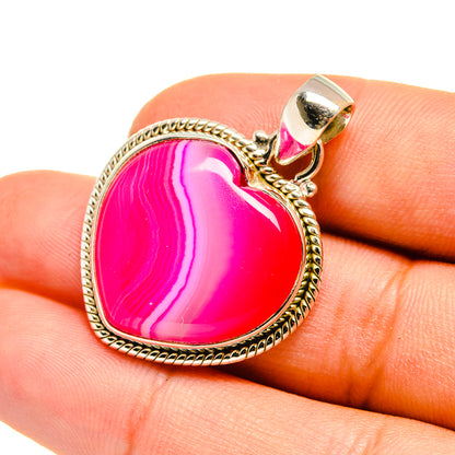 Pink Botswana Agate Pendants handcrafted by Ana Silver Co - PD7887