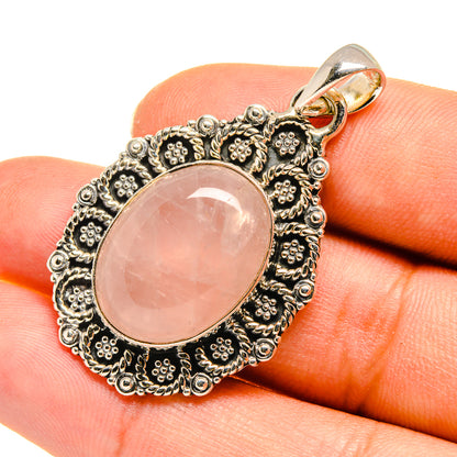 Rose Quartz Pendants handcrafted by Ana Silver Co - PD7889