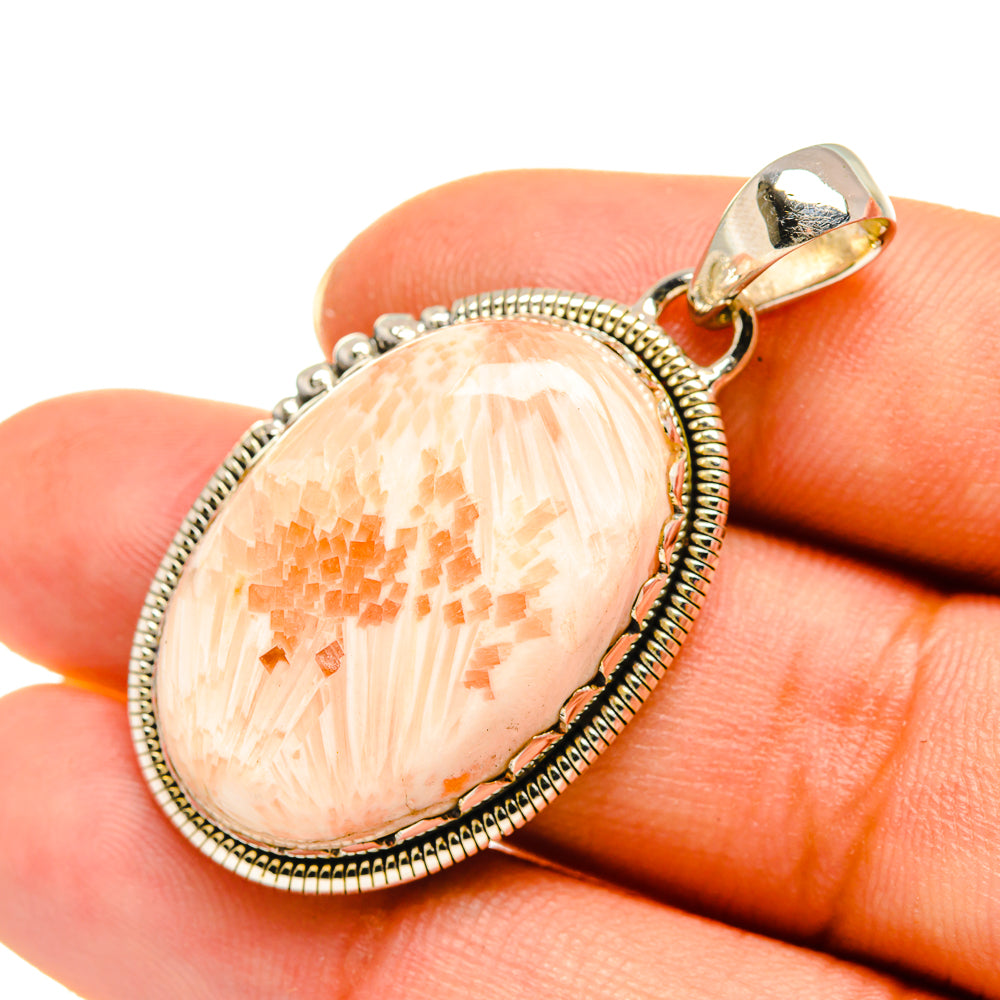 Scolecite Pendants handcrafted by Ana Silver Co - PD7891
