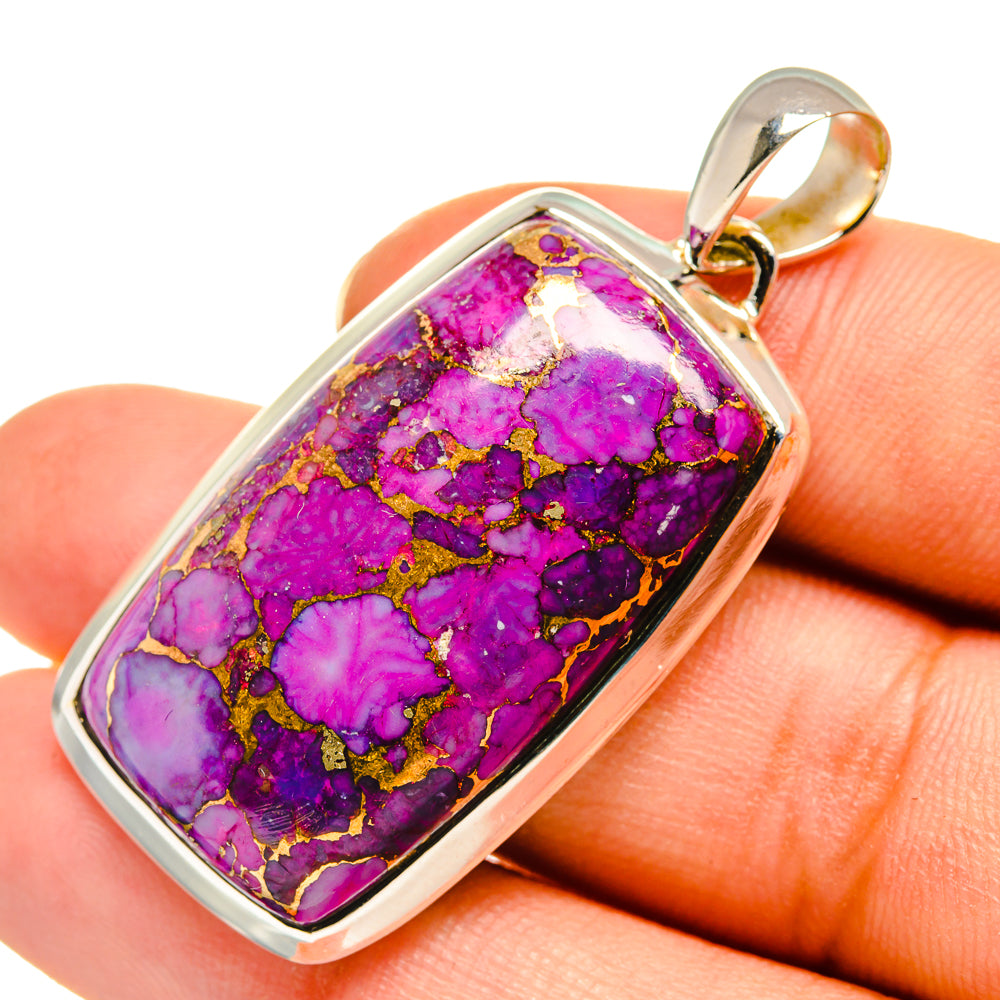Purple Copper Composite Turquoise Pendants handcrafted by Ana Silver Co - PD7892