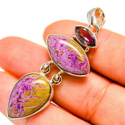 Stichtite Pendants handcrafted by Ana Silver Co - PD7893