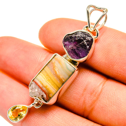 Amethyst Stalactite Pendants handcrafted by Ana Silver Co - PD7905