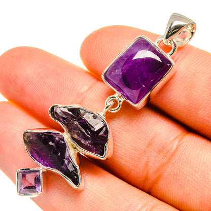 Amethyst Pendants handcrafted by Ana Silver Co - PD7906