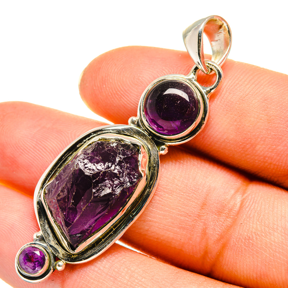 Amethyst Pendants handcrafted by Ana Silver Co - PD7907
