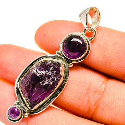 Amethyst Pendants handcrafted by Ana Silver Co - PD7907