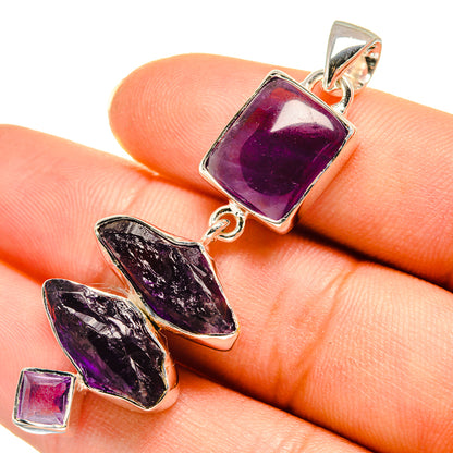 Amethyst Pendants handcrafted by Ana Silver Co - PD7908