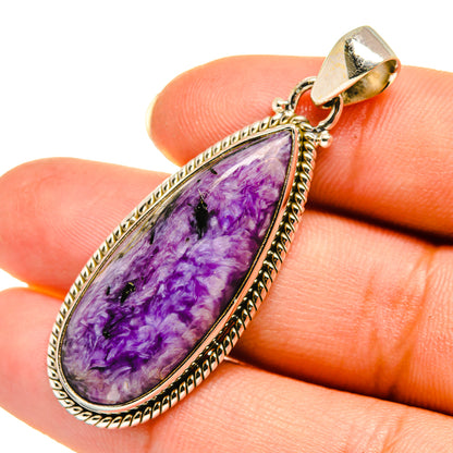 Charoite Pendants handcrafted by Ana Silver Co - PD7910