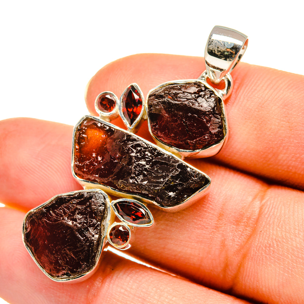Garnet Pendants handcrafted by Ana Silver Co - PD7911