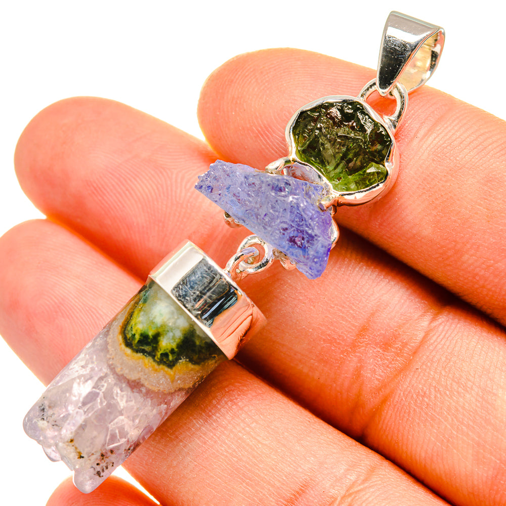 Amethyst Stalactite Pendants handcrafted by Ana Silver Co - PD7917