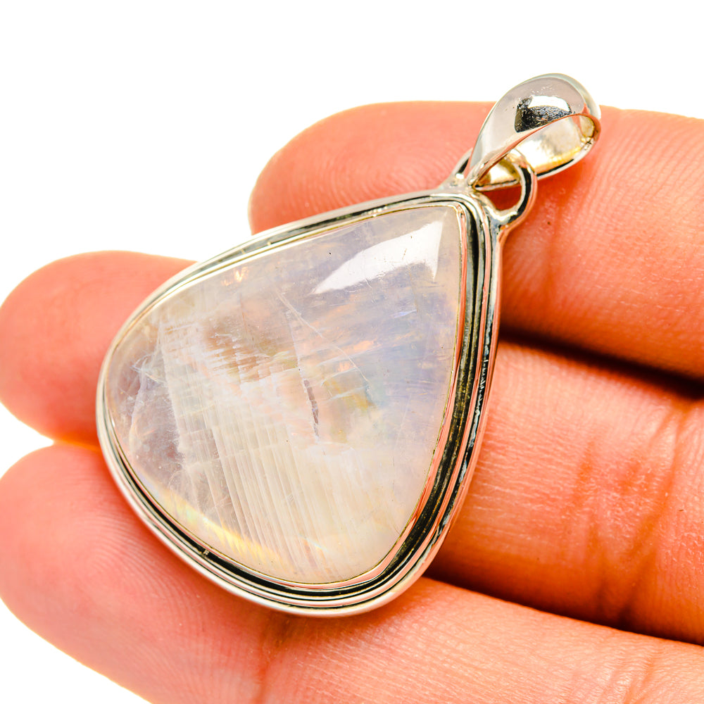 Rainbow Moonstone Pendants handcrafted by Ana Silver Co - PD7918