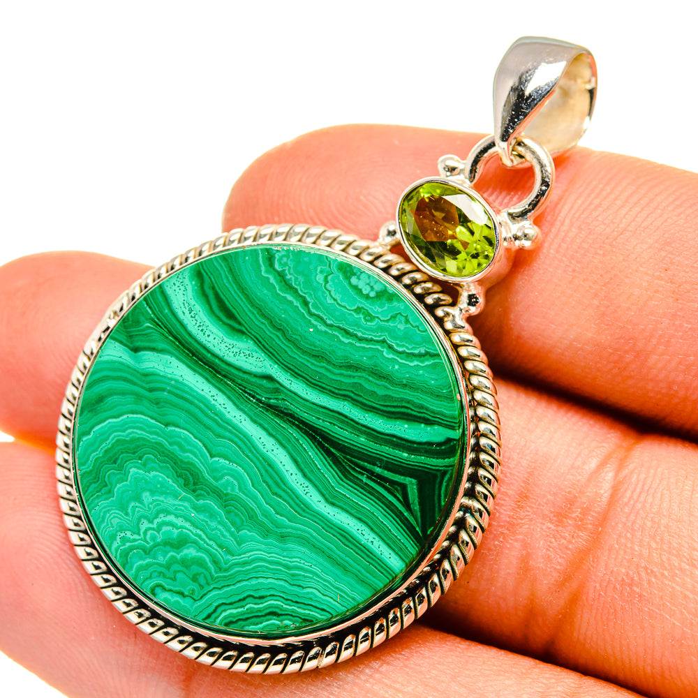 Malachite Pendants handcrafted by Ana Silver Co - PD7925