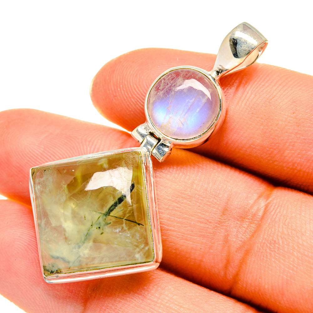 Prehnite Pendants handcrafted by Ana Silver Co - PD7927