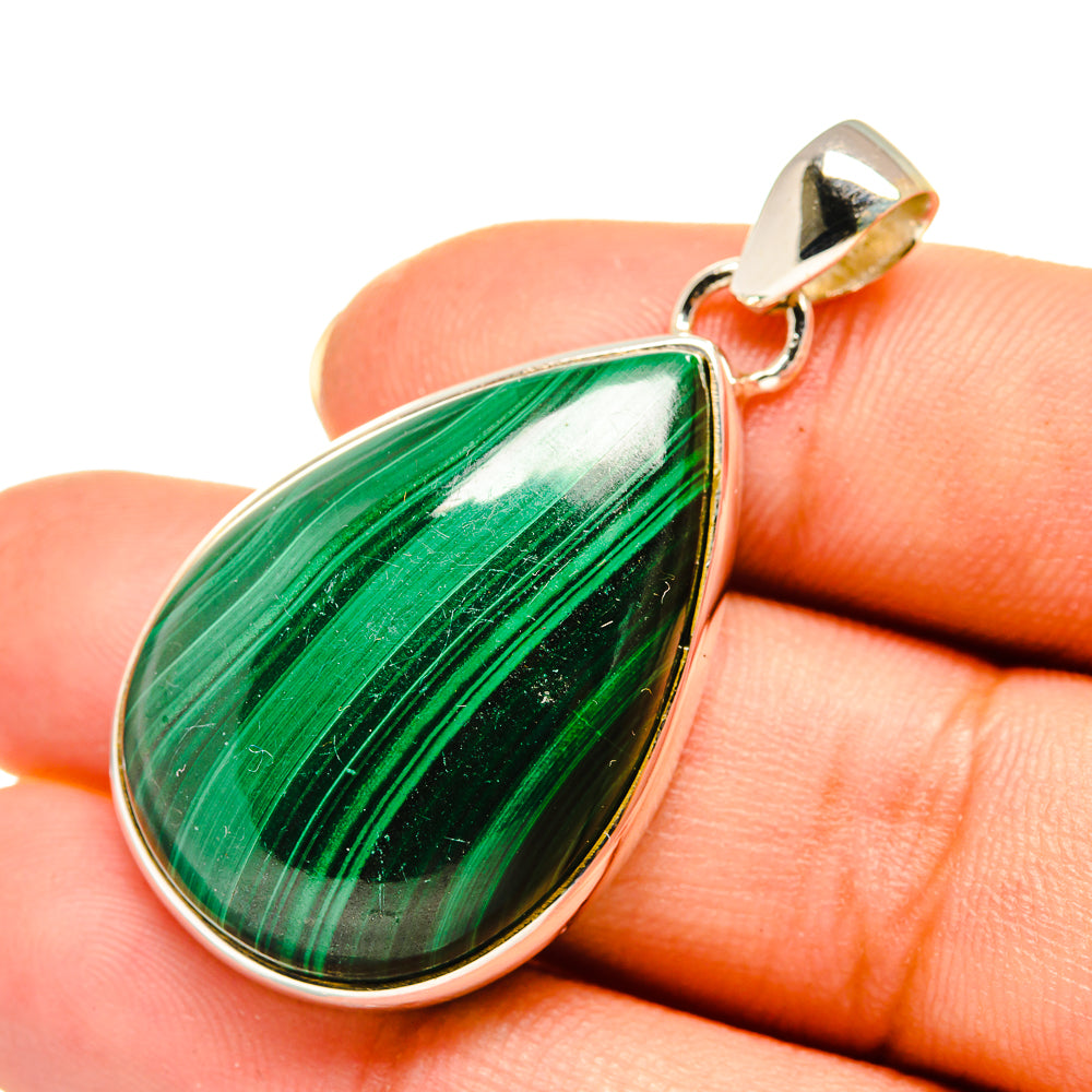Malachite Pendants handcrafted by Ana Silver Co - PD7929