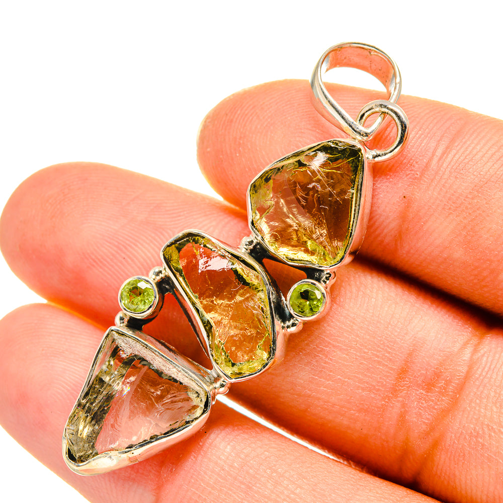Green Amethyst Pendants handcrafted by Ana Silver Co - PD7932