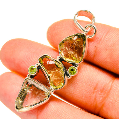 Green Amethyst Pendants handcrafted by Ana Silver Co - PD7932