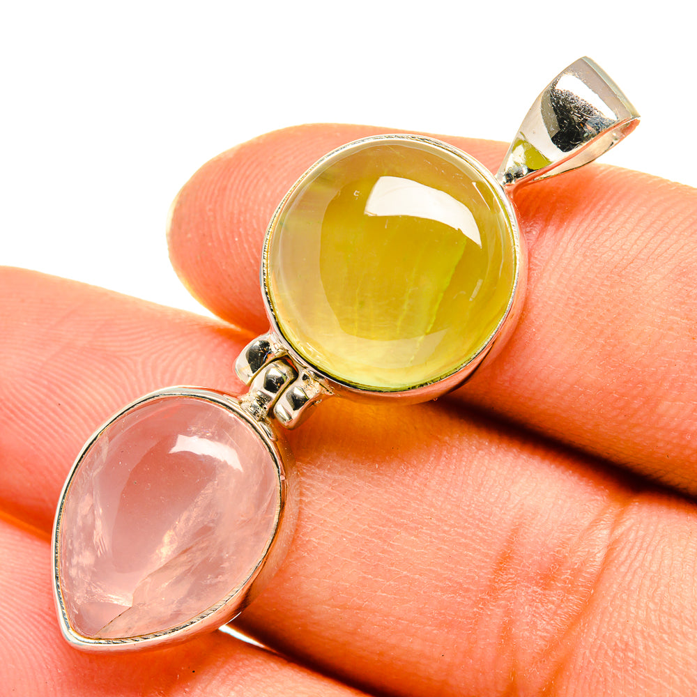 Prehnite Pendants handcrafted by Ana Silver Co - PD7933